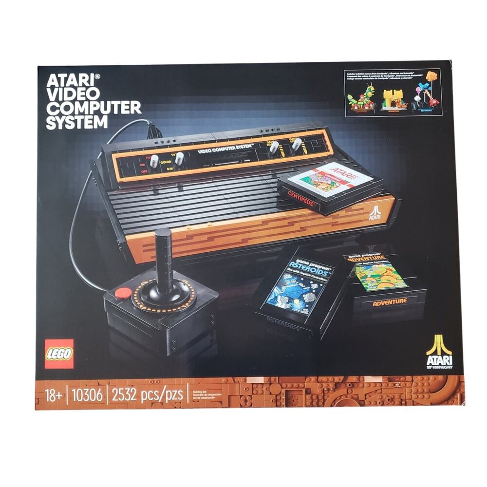 Lego 10306 Atari 2600 Video Computer System New In Factory Sealed Box Retired